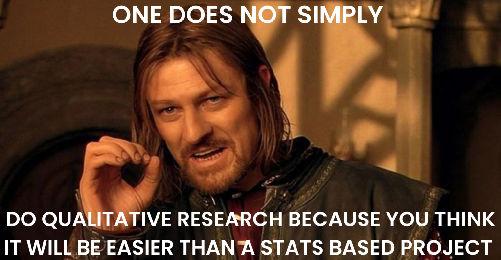 IndieFolio blog: Qualitative vs quantitative user research meme